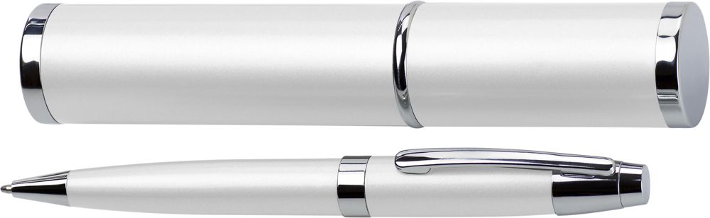 Metalen balpen Mark - met logo of onbedrukt bestellen - Wit