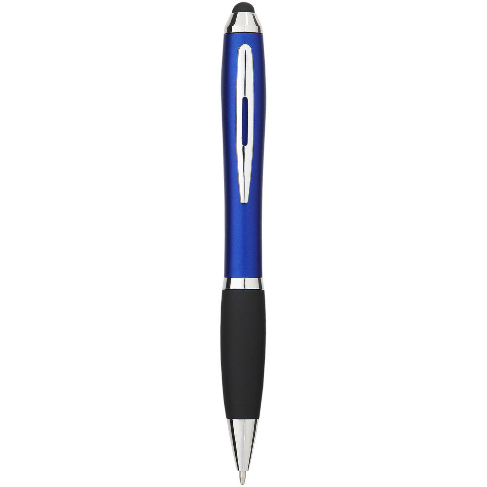 Nash stylus balpen gekleurd met zwarte grip (blauwe inkt)