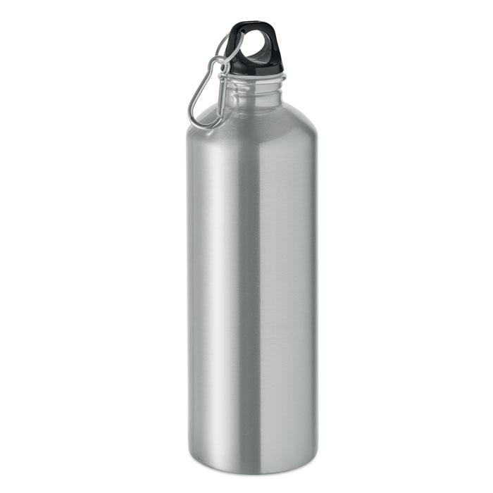 RE-ONE MOSS - Enkelwandige fles 1000ml - met logo of onbedrukt bestellen - Mat zilver