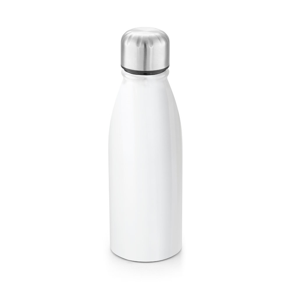 BEANE. 500 mL aluminium sportfles - voor bedrijven en relatiegeschenken - Wit