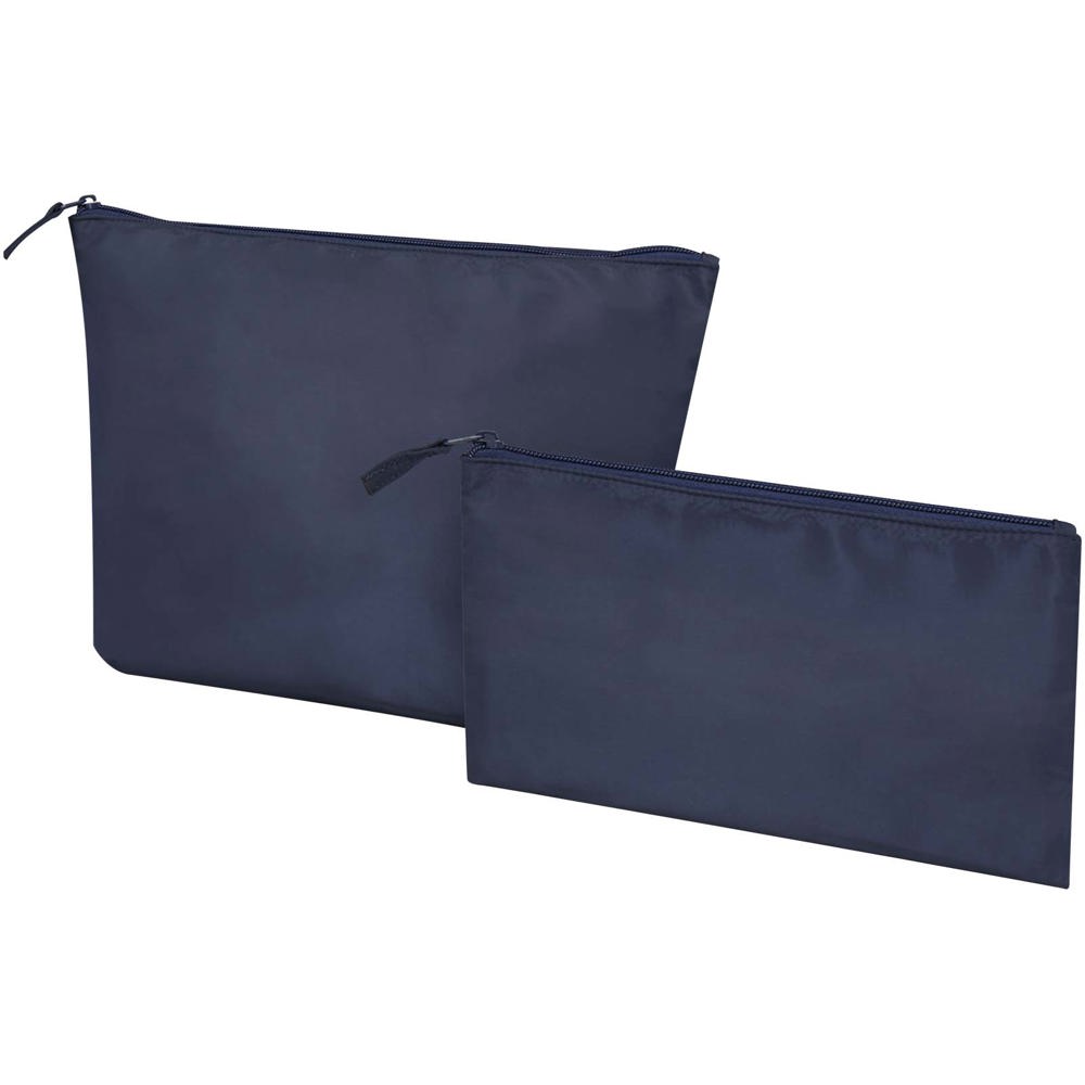 Swift GRS gerecyclede toilettasset - met logo of onbedrukt bestellen - Marineblauw