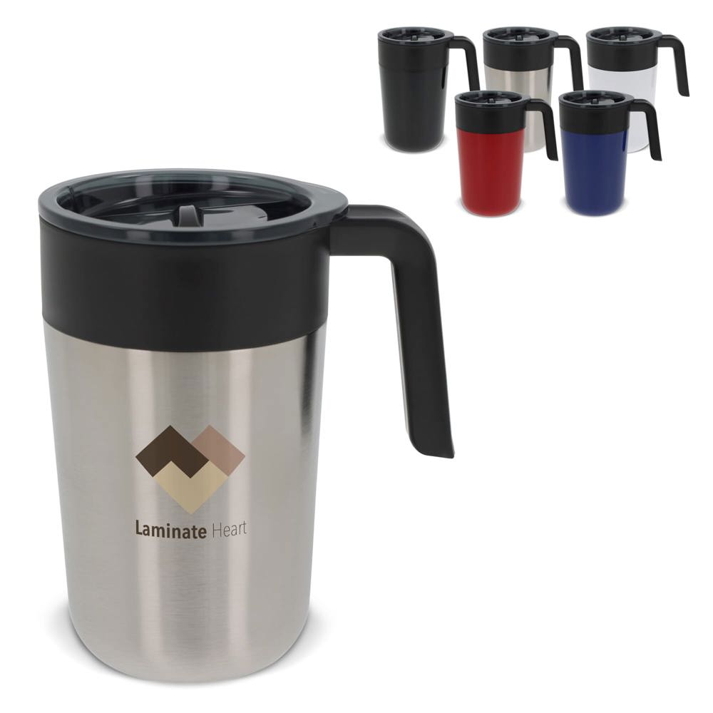Dubbelwandige koffiebeker 400ml - met logo of onbedrukt bestellen