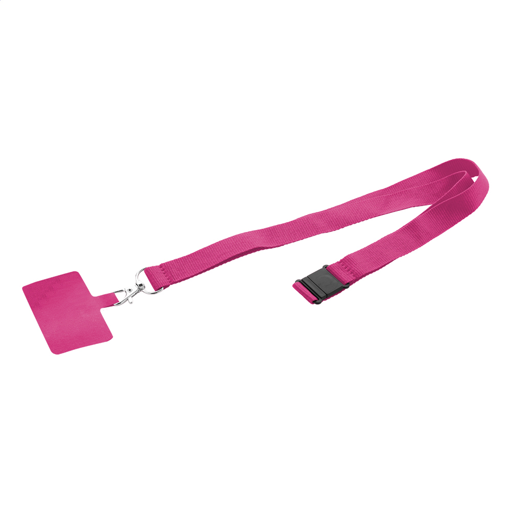 Revent Call - RPET mobiele houder lanyard - kopen of bedrukken - fuchsia