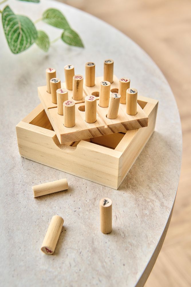 Grenenhouten mini Sudoku set Kenza