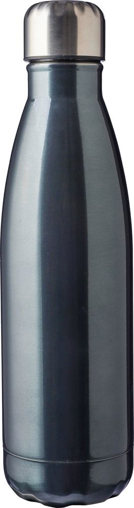 Gerecyclede roestvrijstalen fles Sumatra - met logo of onbedrukt bestellen - Gun metal