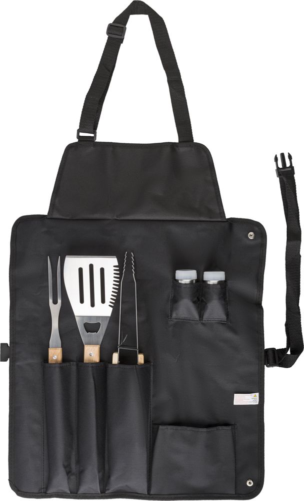 Nylon (600D) schort met barbecue set Hugo - kopen of bedrukken