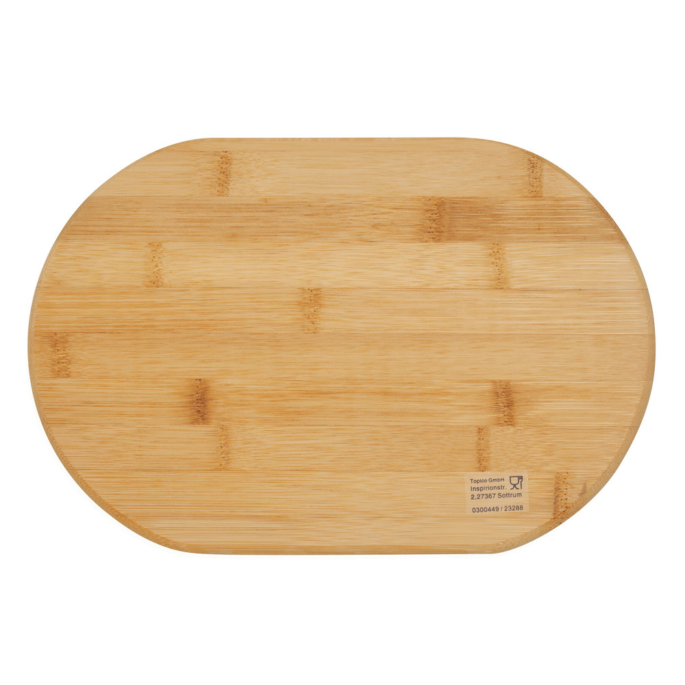BAMBOO-ROUND - Robuuste snijplank - voor bedrijven en relatiegeschenken