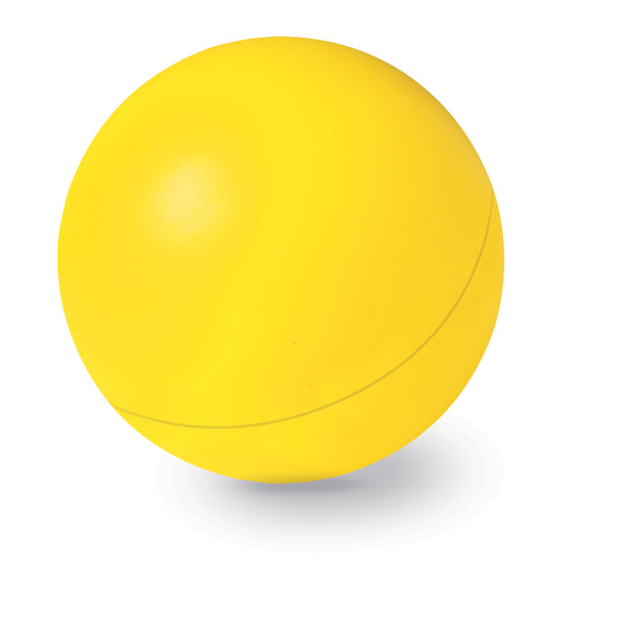 DESCANSO - Anti-stress bal - bedrukt of onbedrukt verkrijgbaar - geel