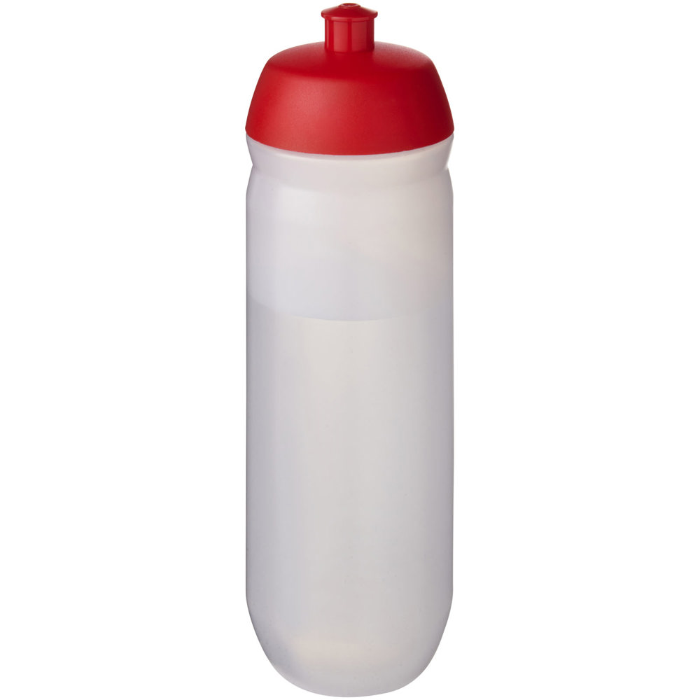 HydroFlex™ Clear knijpfles van 750 ml - bedrukt of onbedrukt verkrijgbaar - Rood, Mat helder