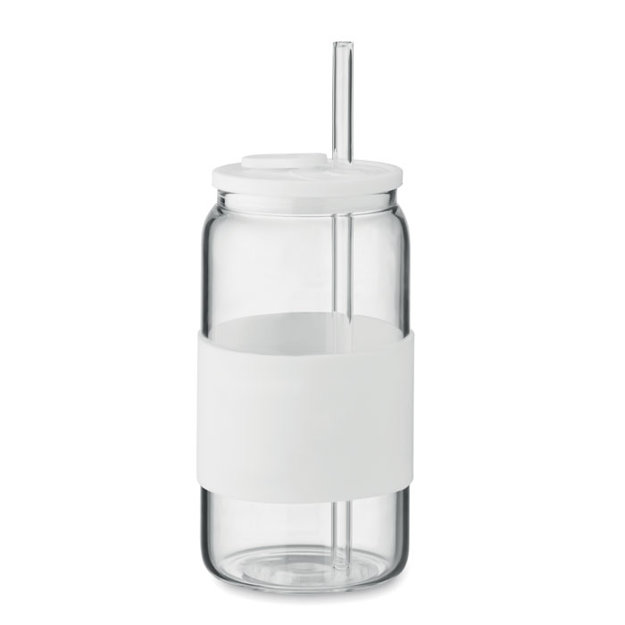 BOROSIP - Beker hoog borosilicaat 550ml - voor bedrijven en relatiegeschenken - wit