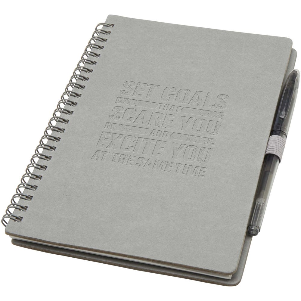 Slate herbruikbaar A5 notitieboek met harde kaft en pennen set (zwarte inkt)