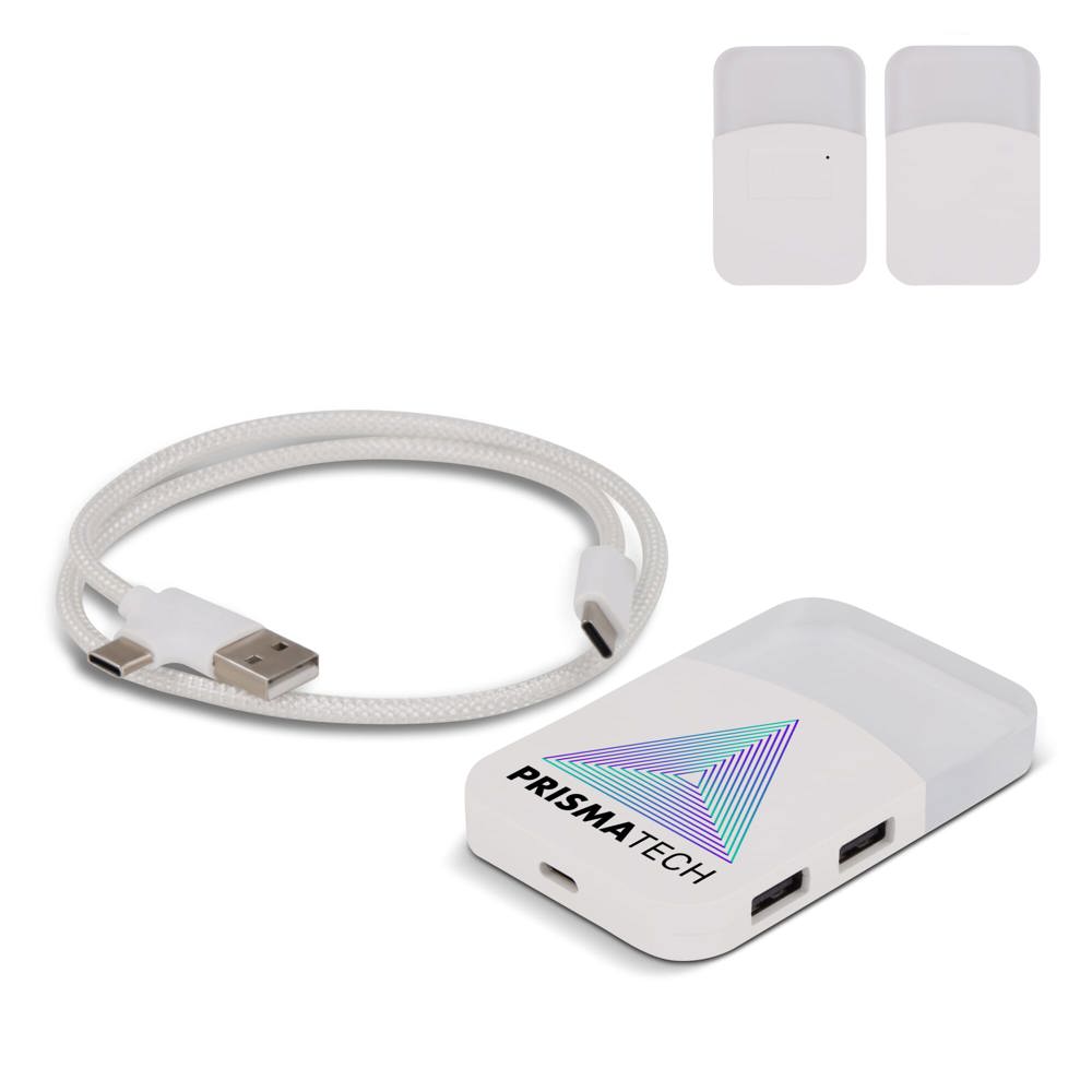 2598 | Xoopar iLo Mini Hub– 4 in 1 Adapter – USB 2.0 Data Transfer - Splitter - voor bedrijven en