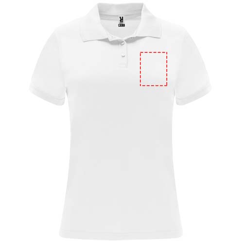 Monzha 150 g/m² sportpolo met korte mouwen voor dames