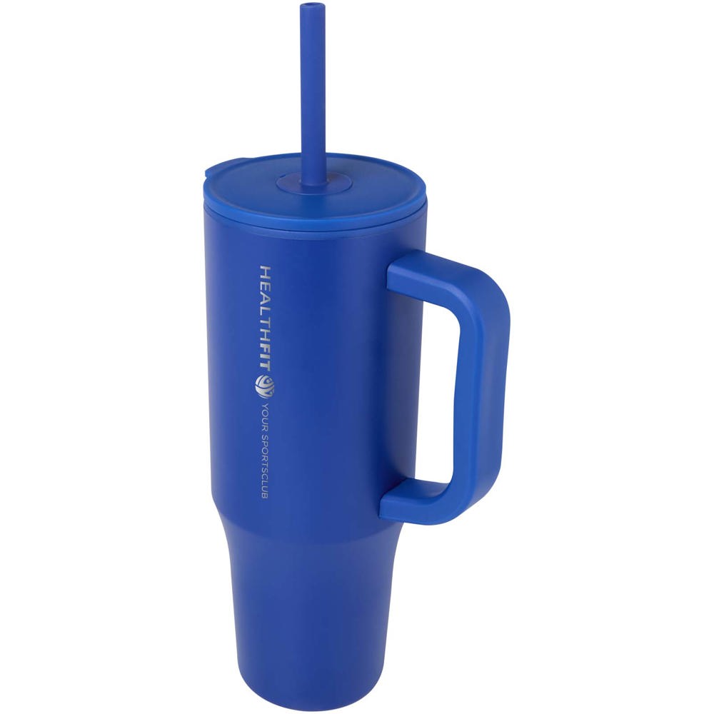 Brady 900 ml RCS gecertificeerde geïsoleerde beker met siliconen rietje