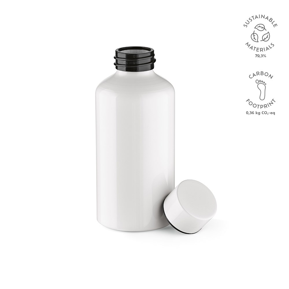 Yukon fles gerecycled aluminium 550 ml - kopen of bedrukken - wit
