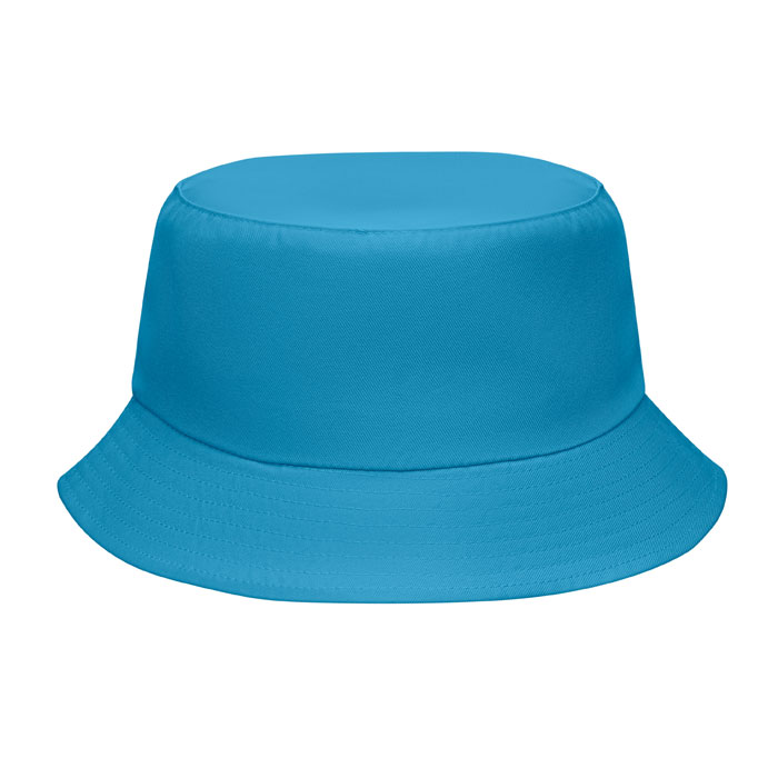 EMMER - ZONNE-VISSERSHOED POLYESTER 150 - bedrukt of onbedrukt verkrijgbaar - turquoise
