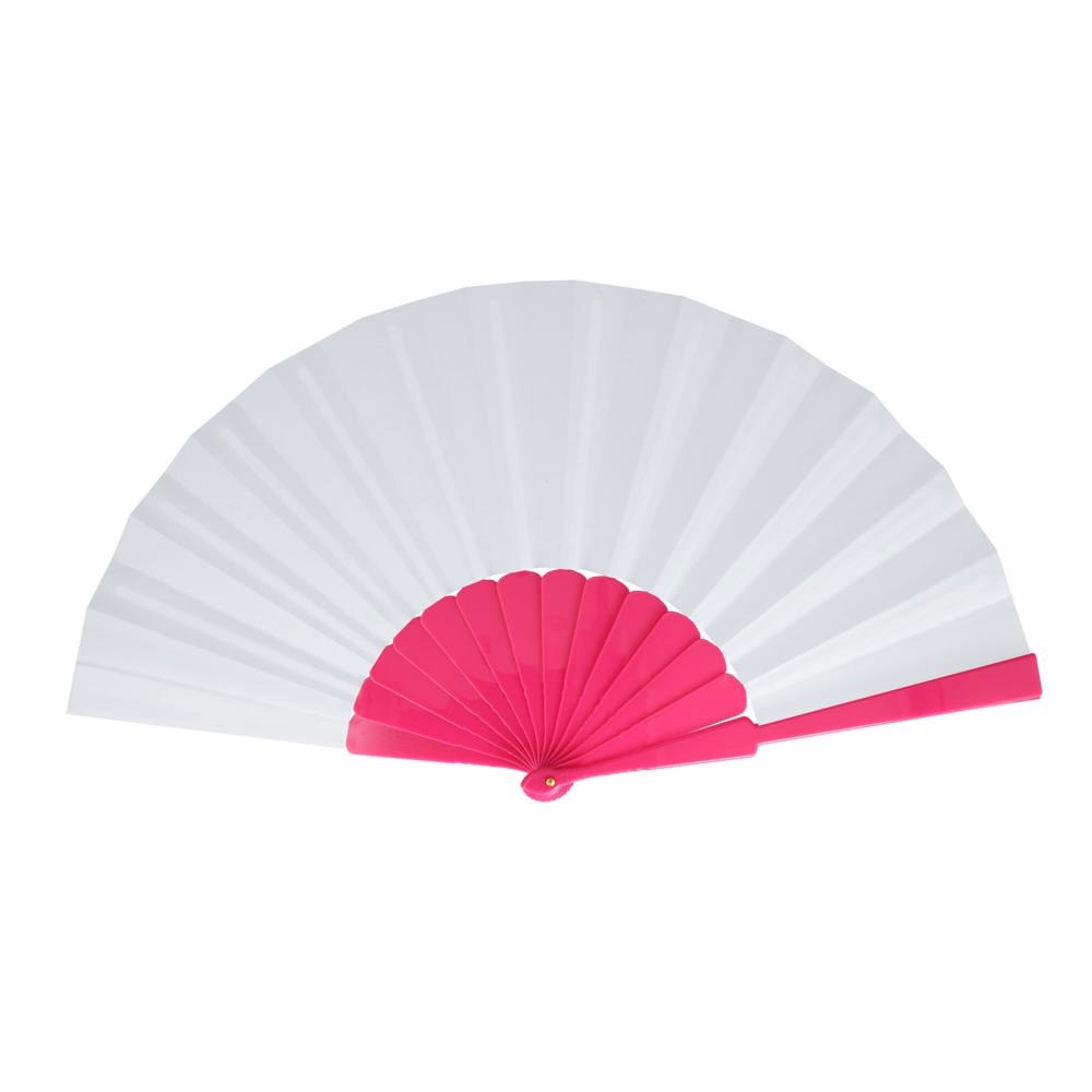 Waaier plastic & polyester - voor bedrijven en relatiegeschenken - roze