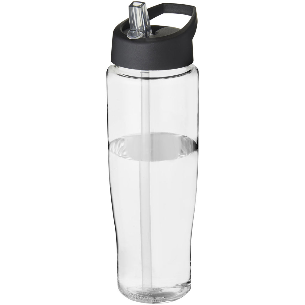 H2O Active® Tempo 700 ml sportfles met fliptuitdeksel - kopen of bedrukken - Transparent, Zwart