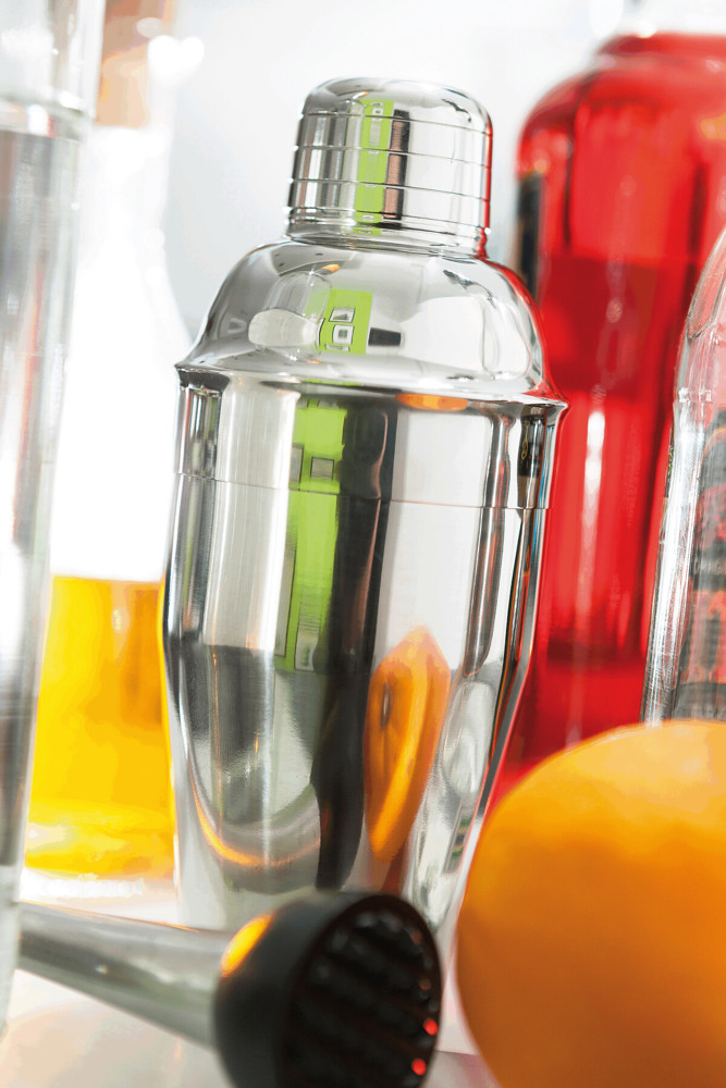 HAPPY HOUR - Cocktail shaker van roestvrij staal - voor bedrijven en relatiegeschenken