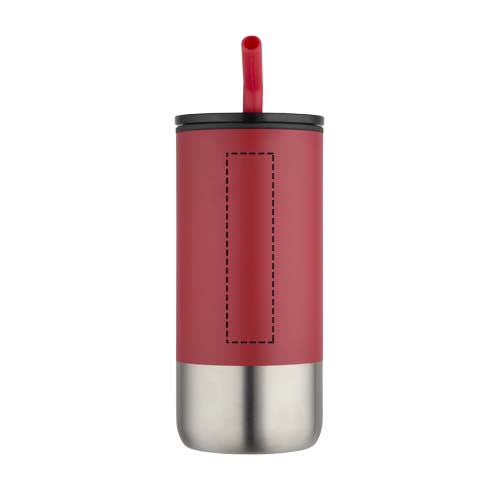 Grayson 480 ml RCS gerecycleerde geïsoleerde beker met rietje