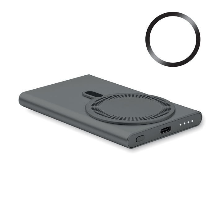 PAWTT - Draadloze oplader powerbank - kopen of bedrukken - Titanium