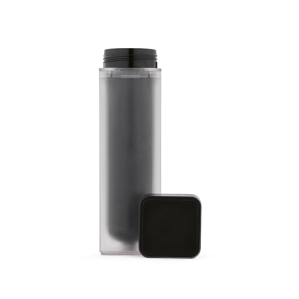Lucen fles gerecycled ABS 540 ml - Zwart