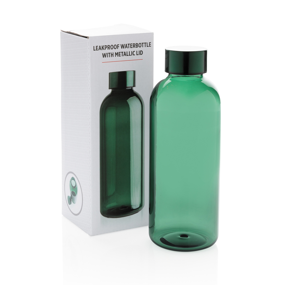 Lekvrije waterfles met metallic dop