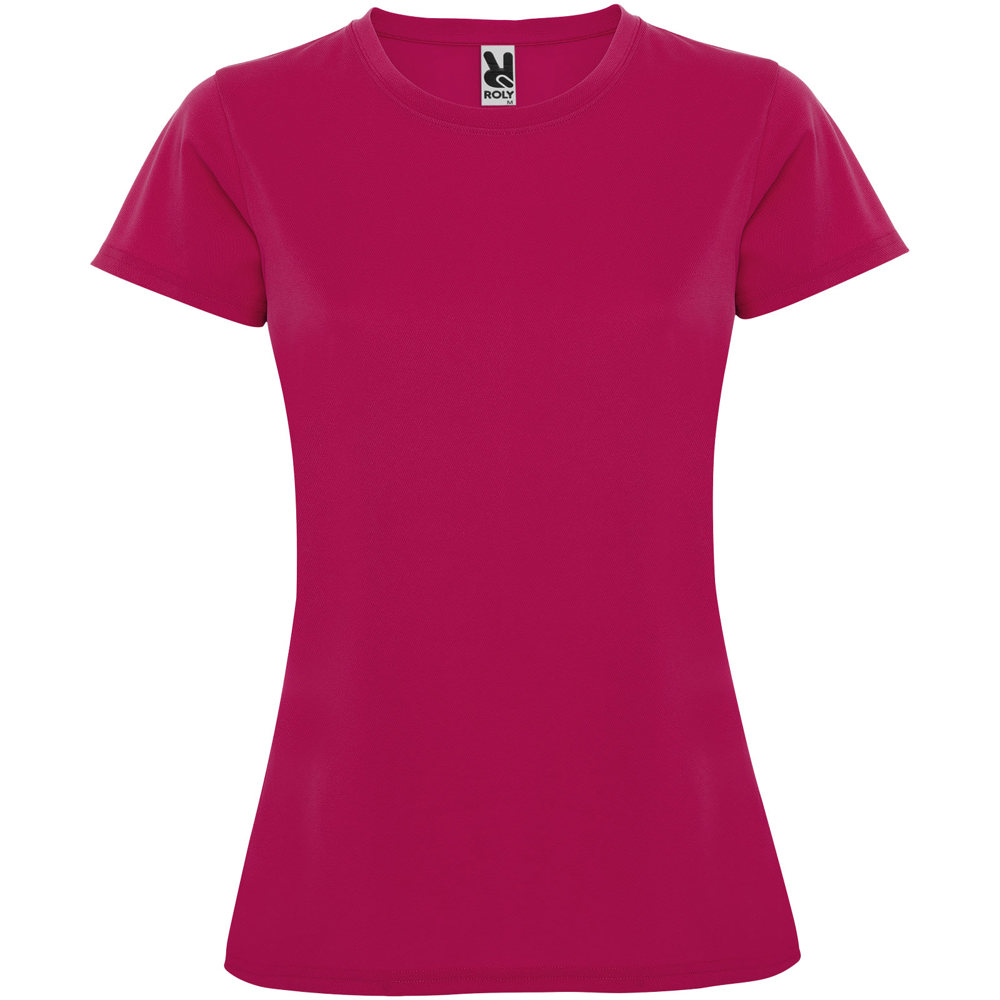 Montecarlo sportshirt met korte mouwen voor dames - bedrukt of onbedrukt verkrijgbaar - Rosette