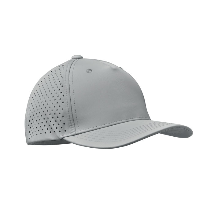 CAPO - 5 panelen baseballpet 130gr/m² - voor bedrijven en relatiegeschenken - Grijs