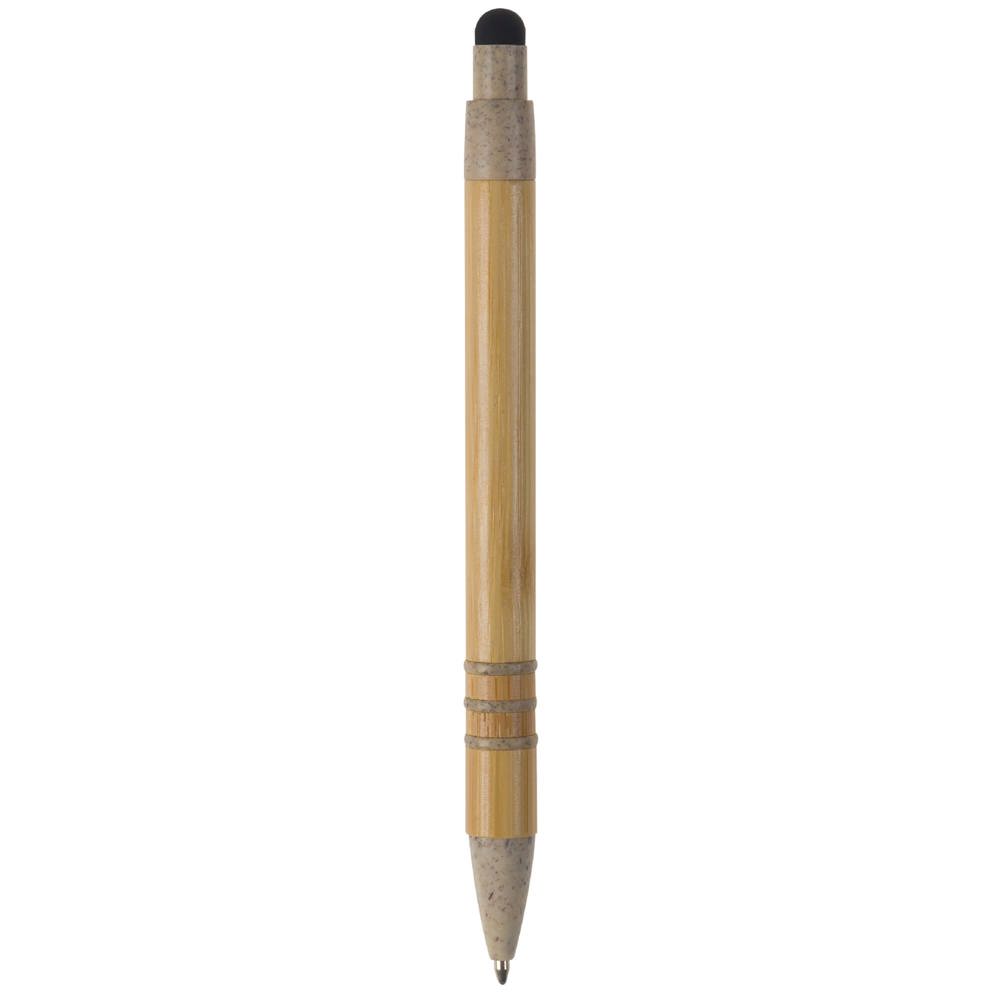 Balpen bamboe en tarwestro met stylus
