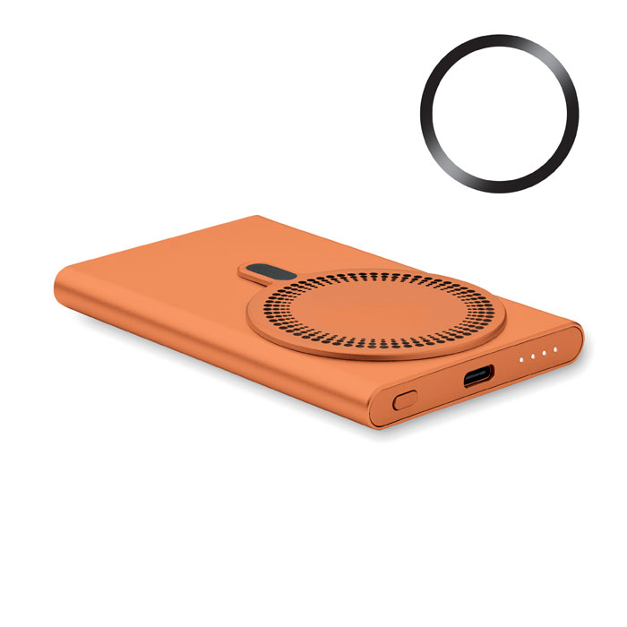PAWTT - Draadloze oplader powerbank - kopen of bedrukken - Oranje