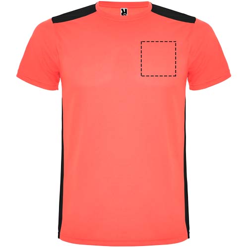 Detroit 130 g/m² sportshirt met korte mouwen voor kinderen