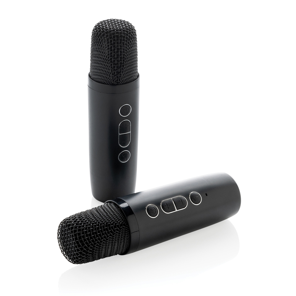Singvibe RCS gerecycled plastic karaokeset met 2 microfoons