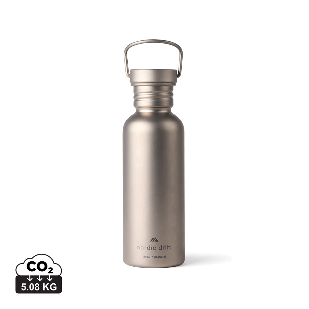 Nordic Drift Trail Ultra Light Titanium 600ml Water fles