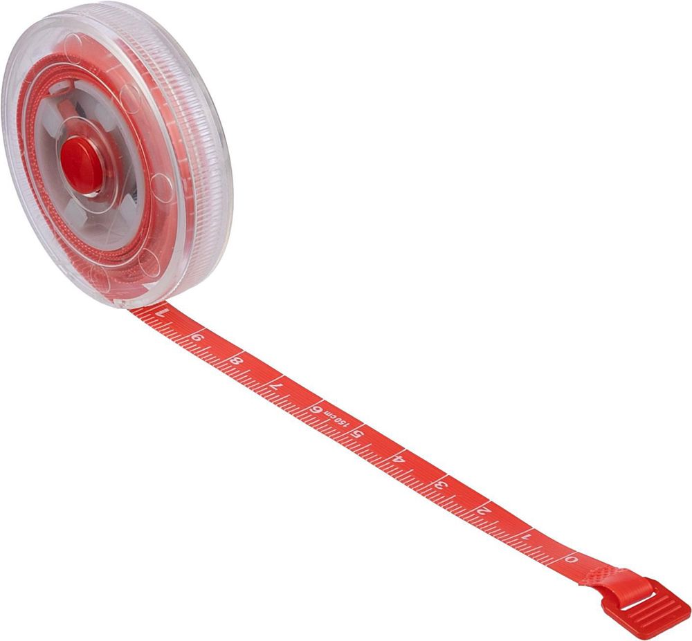 Plastic oprolbare meetlint Theo - voor bedrijven en relatiegeschenken