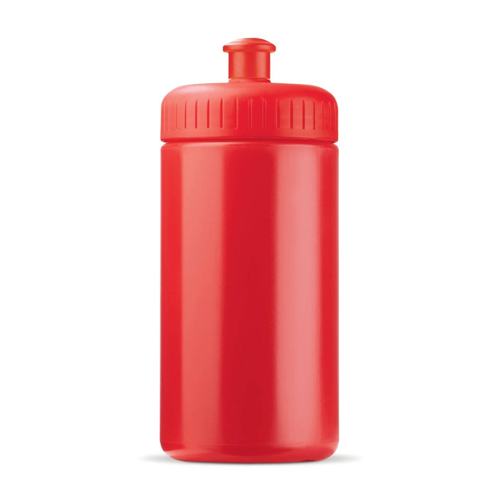 Sportbidon classic 500ml - bedrukt of onbedrukt verkrijgbaar - rood