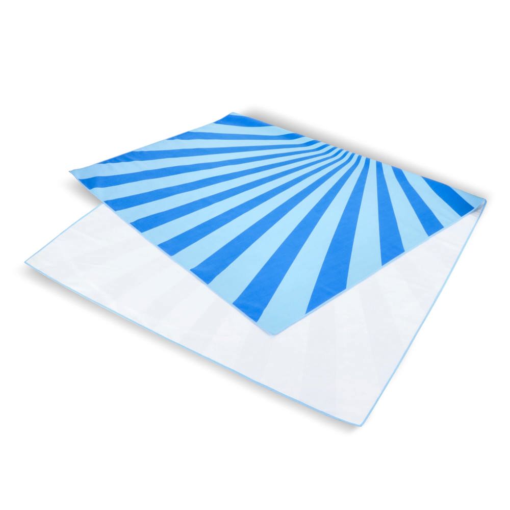 R-PET sneldrogende strandlaken 100x180cm met opbergzak (200g/m²) sublimatie