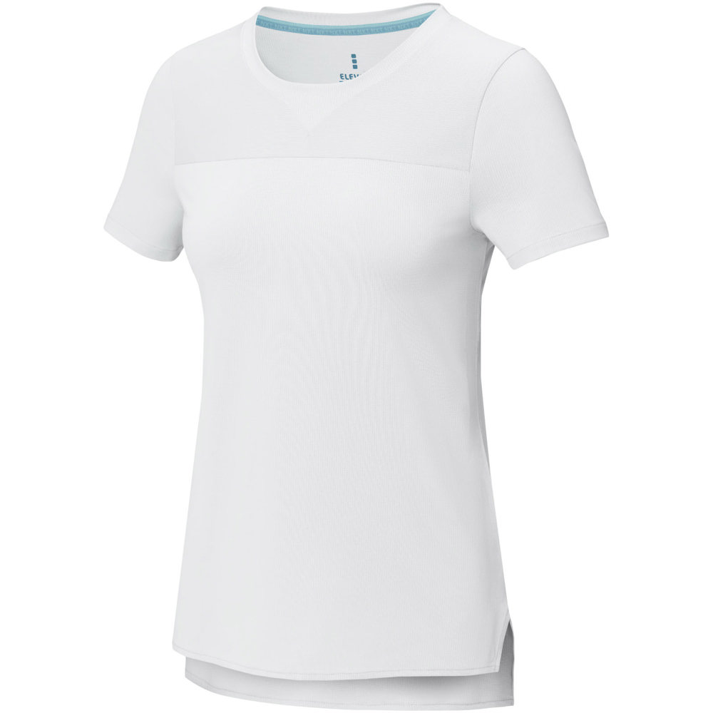 Borax Dames T-shirt met korte mouwen, cool fit, GRS gerecycled - kopen of bedrukken - wit