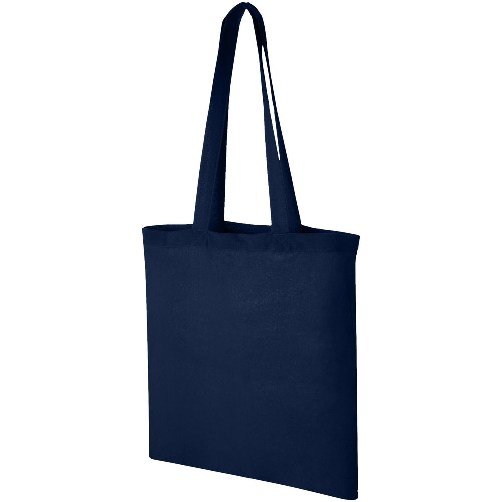 Madras 140 g/m² katoenen draagtas 7L - met logo of onbedrukt bestellen - Marineblauw