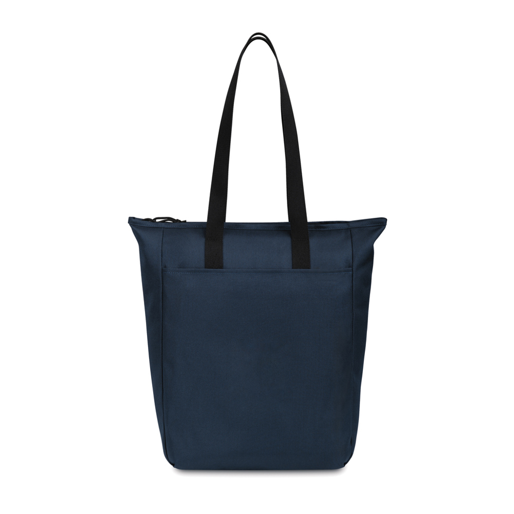Renew AWARE™ rPET draagtas met rits - bedrukt of onbedrukt verkrijgbaar - donkerblauw (± PMS navy)