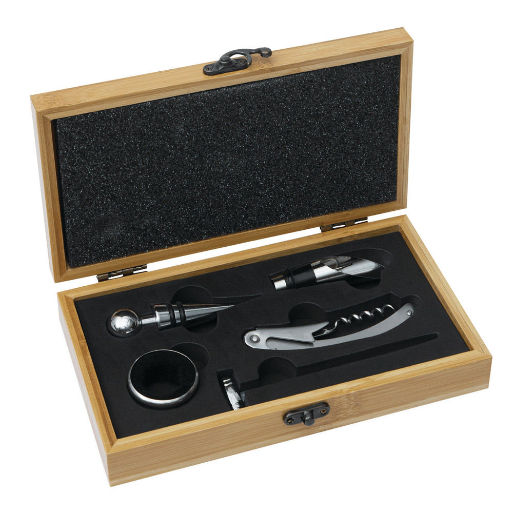 BAMBOO PLEASURE - Wijnset - voor bedrijven en relatiegeschenken