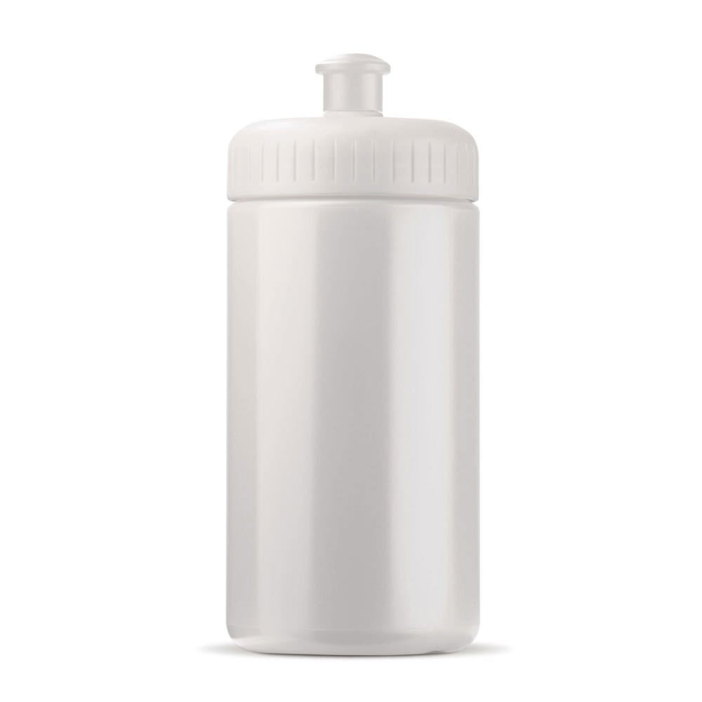 Sportbidon classic 500ml - bedrukt of onbedrukt verkrijgbaar - wit