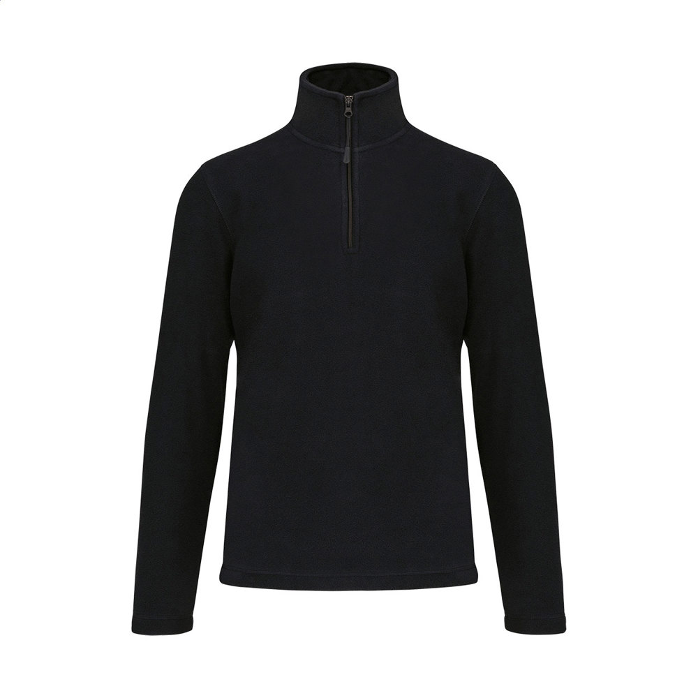 KA912 - short zip fleece jas - kopen of bedrukken - Zwart