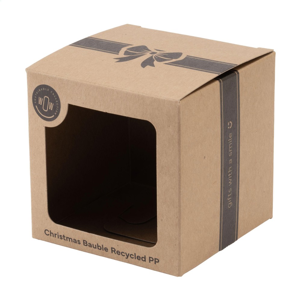 Kerstbal Ø7cm Recycled PP Box - Made in Europe