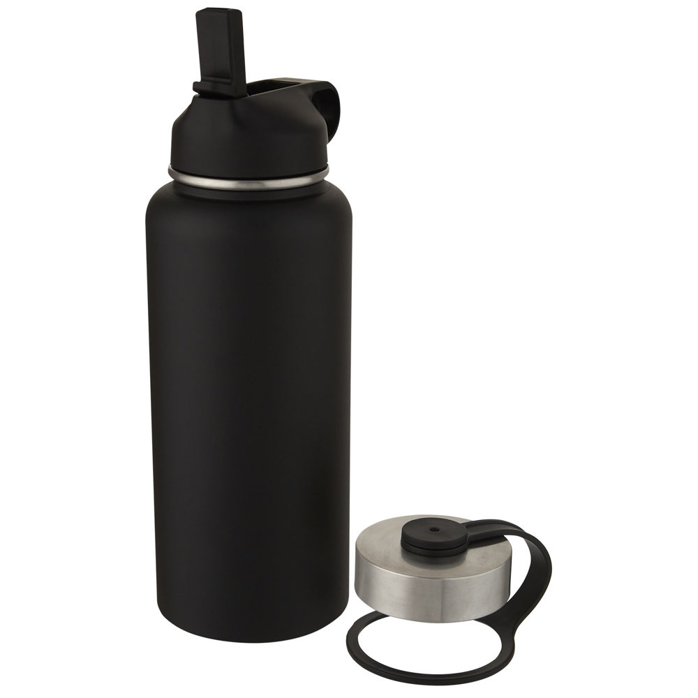 Supra 1 liter koper vacuüm geïsoleerde drinkfles met 2 deksels