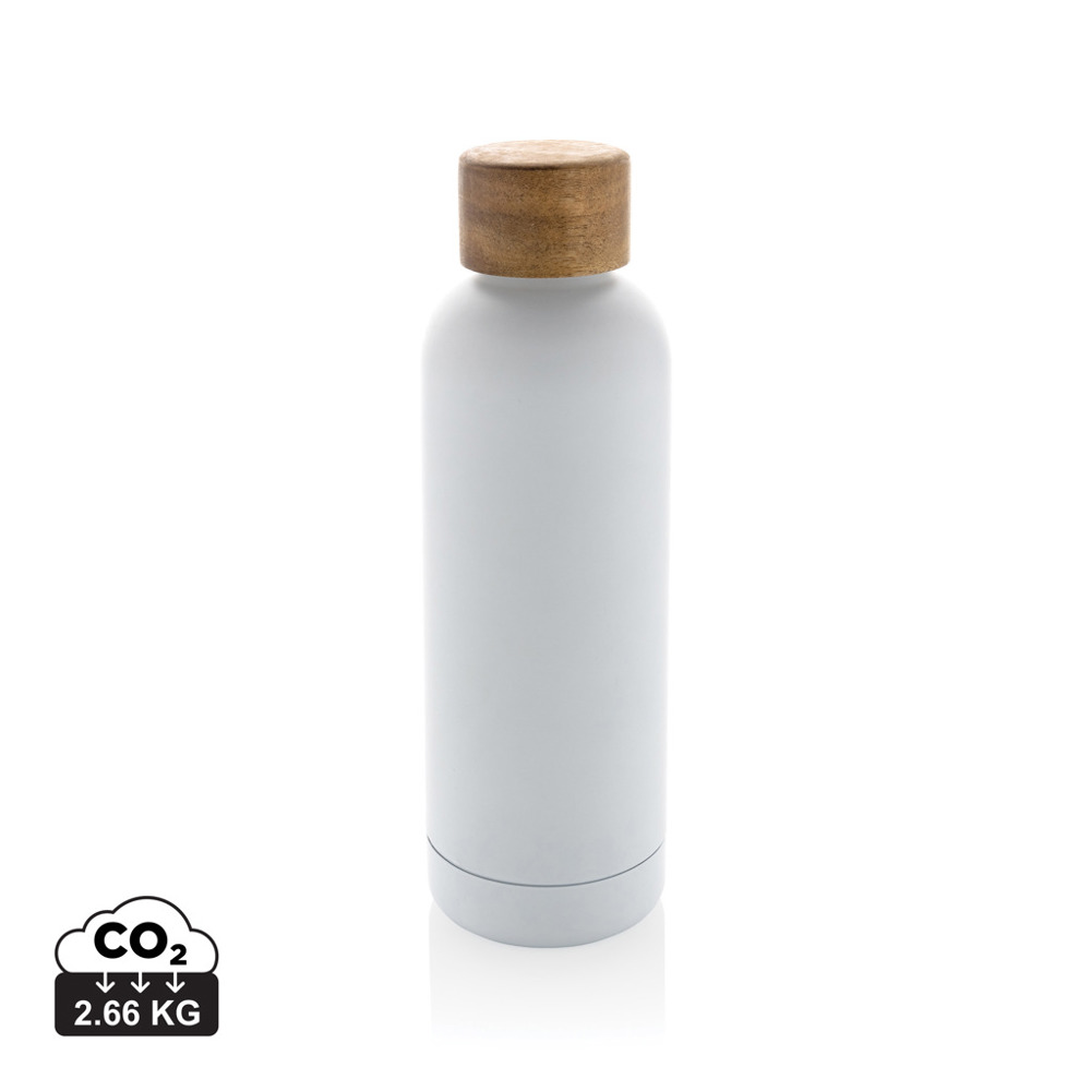Wood RCS-gecertificeerde gerecycled rvs vacuümfles