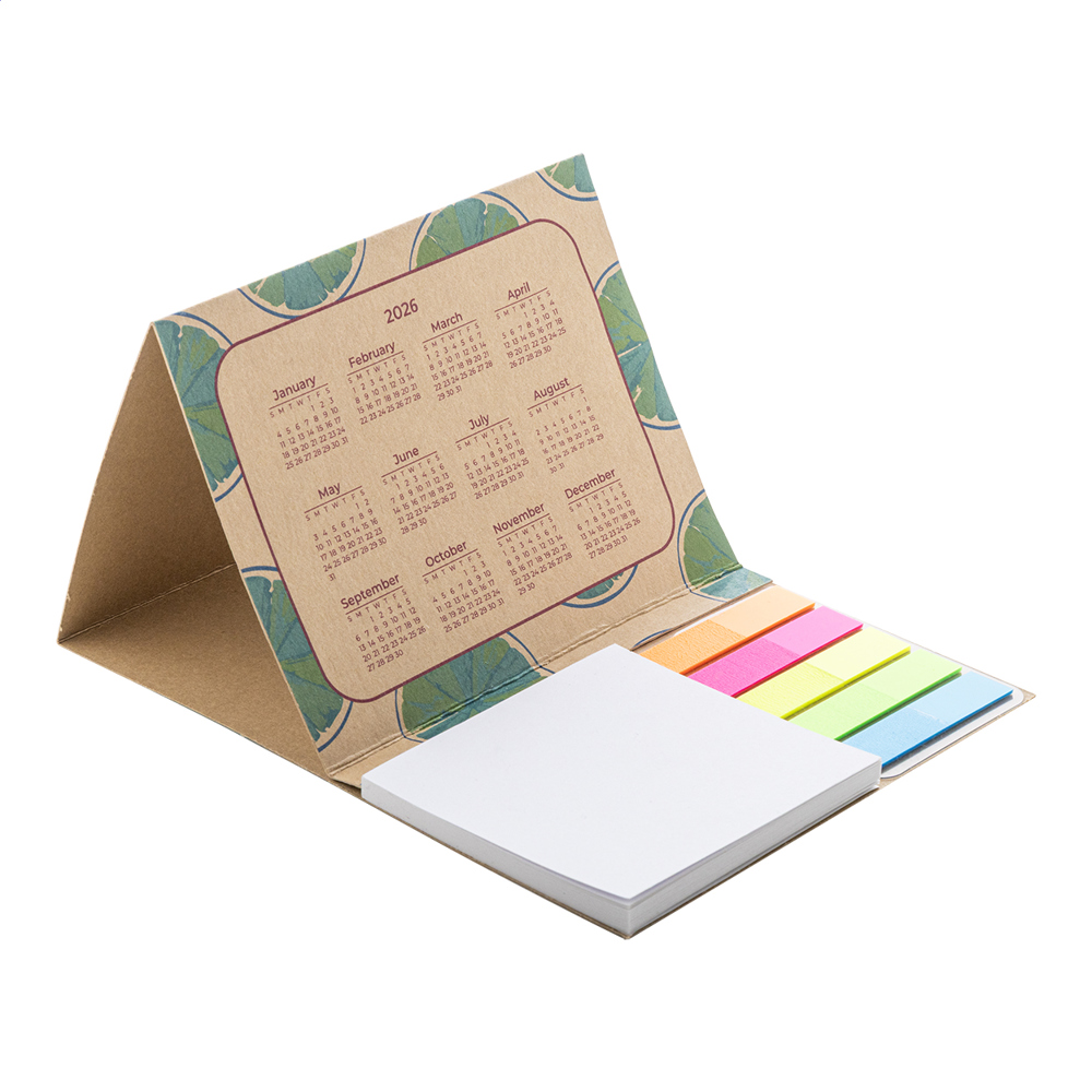 CreaStick Combo Date Eco - custom made kalender/ sticky notes - met logo of onbedrukt bestellen