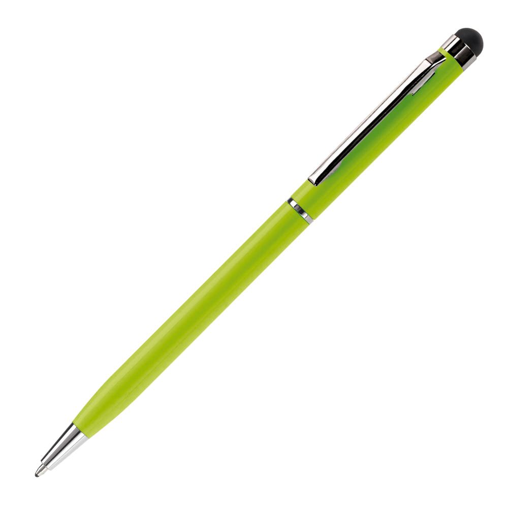 Balpen stylus metaal - bedrukt of onbedrukt verkrijgbaar - lichtgroen