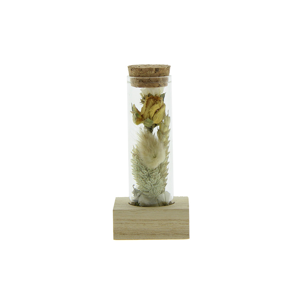 Dried Flowers - Single tube & wood - voor bedrijven en relatiegeschenken