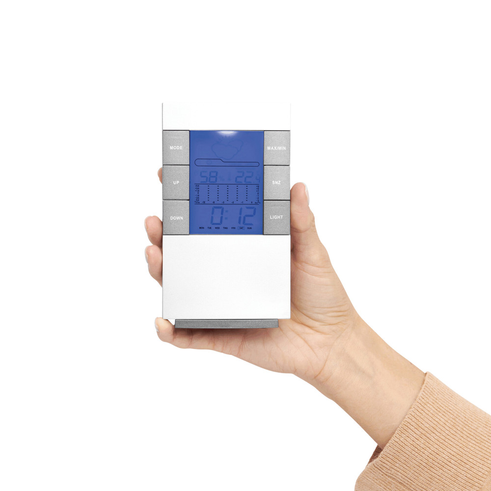 SUNNY TIMES - Weerstation met alarm - met logo of onbedrukt bestellen